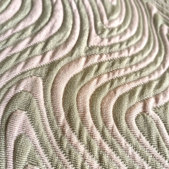 BEAUTIFUL 60S PINK AND GREEN MATLASSE DRESS! - Picture 2 of 16